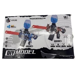 Peak Duel DIY Model Water Bullet Gun RS99-24, Blue Open Box. NO HOPPER {134}